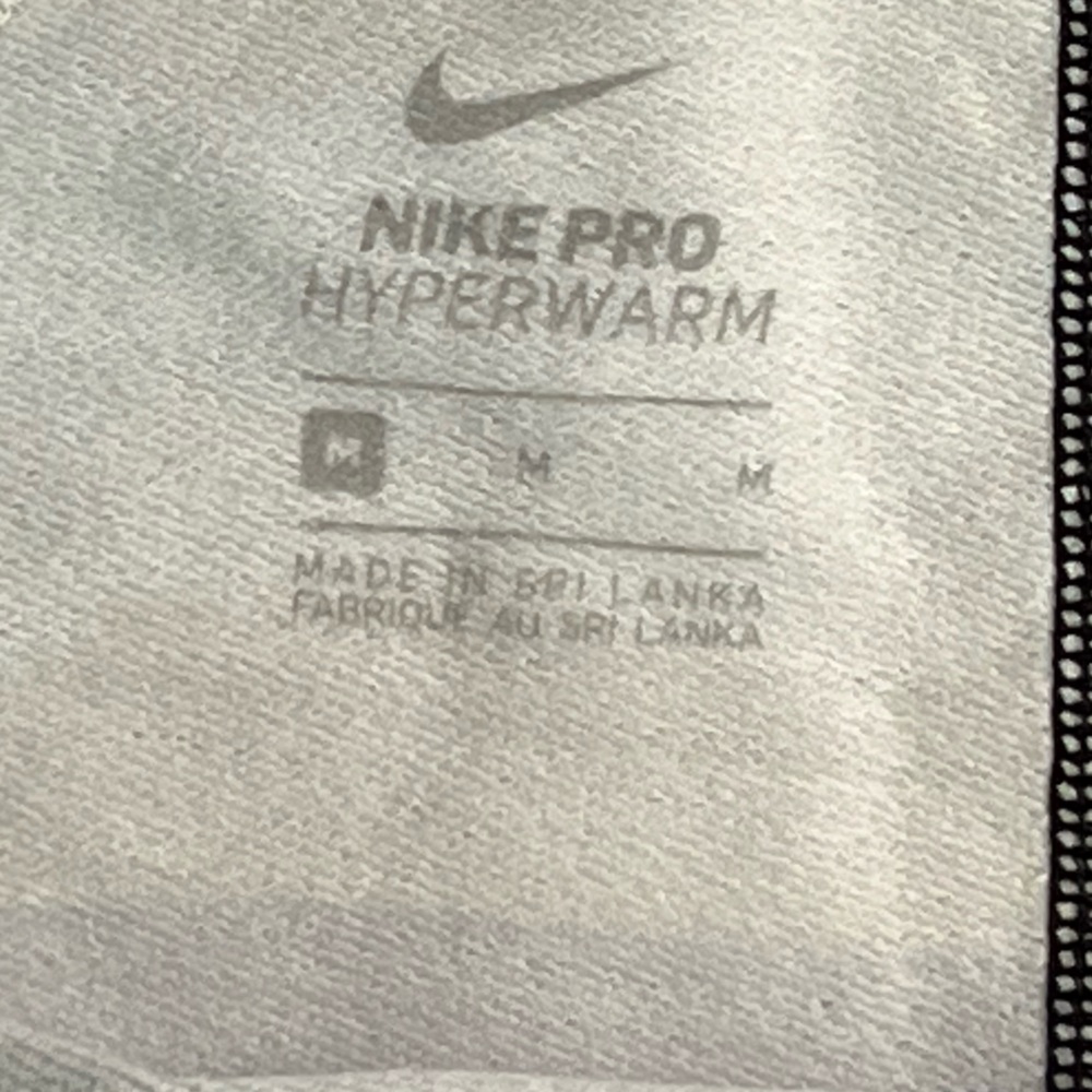 Nike Pro Hyperwarm Ombre Compression Leggings Bla… - image 7